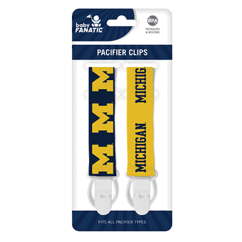 Michigan Wolverines Pacifier Clips