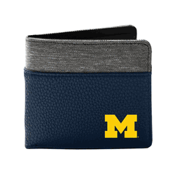 Michigan Wolverines Pebble BiFold Wallet NAVY