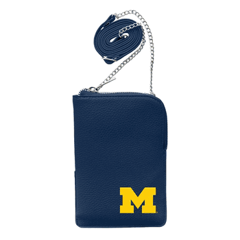 Michigan Wolverines Pebble Smart Purse Navy