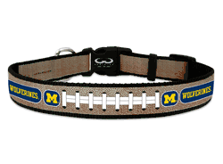 Michigan Wolverines Pet Collar Reflective Football Size Large