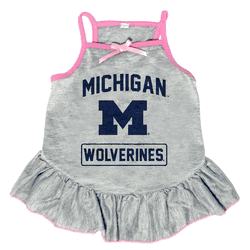 Michigan Wolverines Pet Dress Grey Type XLarge