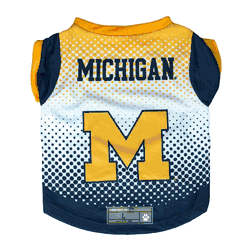 Michigan Wolverines Pet Performance Tee Shirt Large