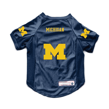 Michigan Wolverines Pet Stretch Jersey XS