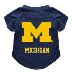 Michigan Wolverines Pet T-Shirt Medium