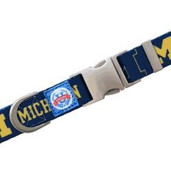 Michigan Wolverines Premium Pet Collar M