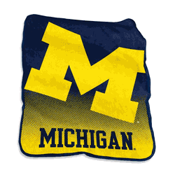 Michigan Wolverines Raschel Throw