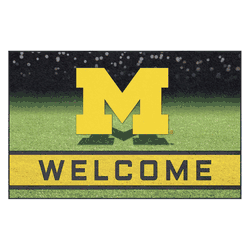 Michigan Wolverines Rubber Door Mat - 18in. x 30in.