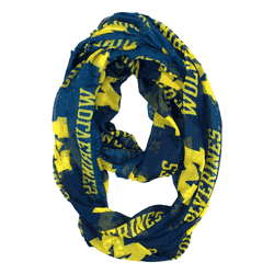 Michigan Wolverines Sheer Infinity Scarf