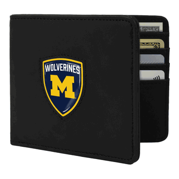Michigan Wolverines Shield Wallet - Black