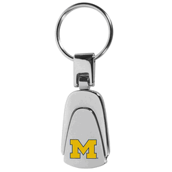 Michigan Wolverines Steel Teardop Key Chain