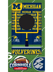 Michigan Wolverines Tabletop Cornhole