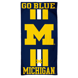 Michigan Wolverines Towel 30x60 Beach Style
