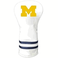 Michigan Wolverines Vintage Driver Headcover (White)
