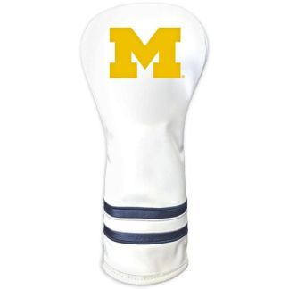 Michigan Wolverines Vintage Fairway Headcover (White)