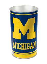 Michigan Wolverines Wastebasket 15 Inch