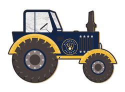 Milwaukee Brewers 12" Tractor Cutout Sign