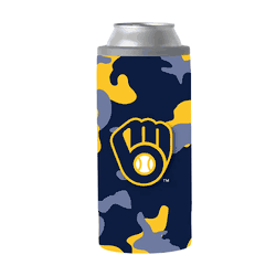 Milwaukee Brewers 12oz Camo Slim Can Coolie