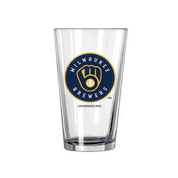 Milwaukee Brewers 16oz Swagger Pint Glass