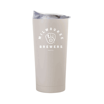 Milwaukee Brewers 20oz Archway Sand Powder Coat Tumbler