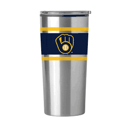 Milwaukee Brewers 20oz Stripe Fusion Tumbler