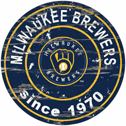 Milwaukee Brewers 24" Established Date Round Sign