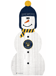 Milwaukee Brewers 31" Snowman Leaner