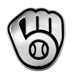 Milwaukee Brewers 3D Chrome Metal Emblem