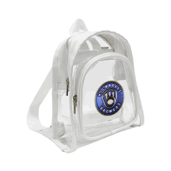 Milwaukee Brewers 3D Logo Clear Mini Backpack