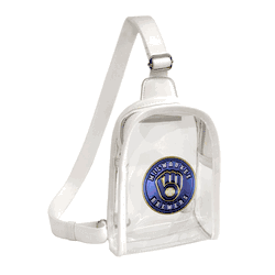 Milwaukee Brewers 3D Logo Clear Mini Sling