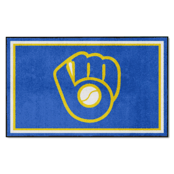 Milwaukee Brewers 4ft. x 6ft. Plush Area Rug