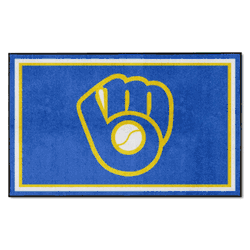 Milwaukee Brewers 4ft. x 6ft. Plush Area Rug