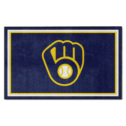 Milwaukee Brewers 4ft. x 6ft. Plush Area Rug