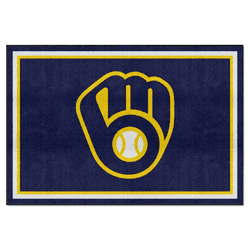 Milwaukee Brewers 5ft. x 8 ft. Plush Area Rug