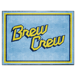 Milwaukee Brewers 8ft. x 10 ft. Plush Area Rug