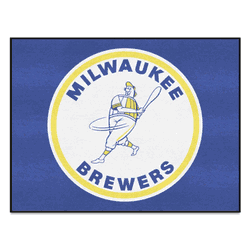 Milwaukee Brewers All-Star Rug - 34 in. x 42.5 in. - Retro Collection