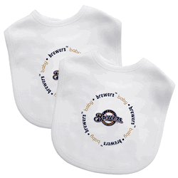 Milwaukee Brewers Baby Bibs 2-Pack