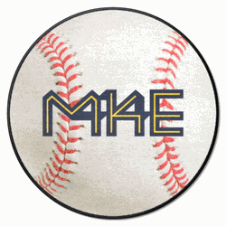 Milwaukee Brewers Baseball Rug - 27in. Diameter