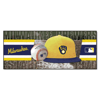 Milwaukee Brewers Baseball Runner Rug - 30in. x 72in.