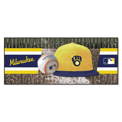 Milwaukee Brewers Baseball Runner Rug - 30in. x 72in.
