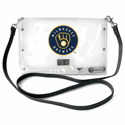 Milwaukee Brewers Clear Envelope Purse STRAP