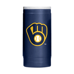 Milwaukee Brewers Flipside Powder Coat Slim Can Coolie