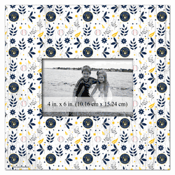Milwaukee Brewers Floral Pattern 10x10 Frame