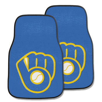 Milwaukee Brewers Front Carpet Car Mat Set - 2 Pieces