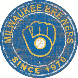 Milwaukee Brewers Heritage Logo Round Sign