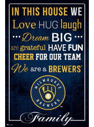 Milwaukee Brewers In This House 17x26