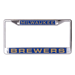 Milwaukee Brewers License Plate Frame - Inlaid