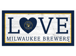 Milwaukee Brewers Love 6x12 Sign