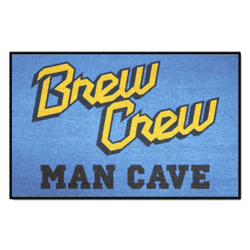 Milwaukee Brewers Man Cave Starter Mat Accent Rug - 19in. x 30in.