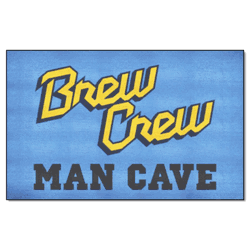 Milwaukee Brewers Man Cave Ulti-Mat Rug - 5ft. x 8ft.