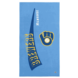 Milwaukee Brewers MLB CC Throwback Beach Towel